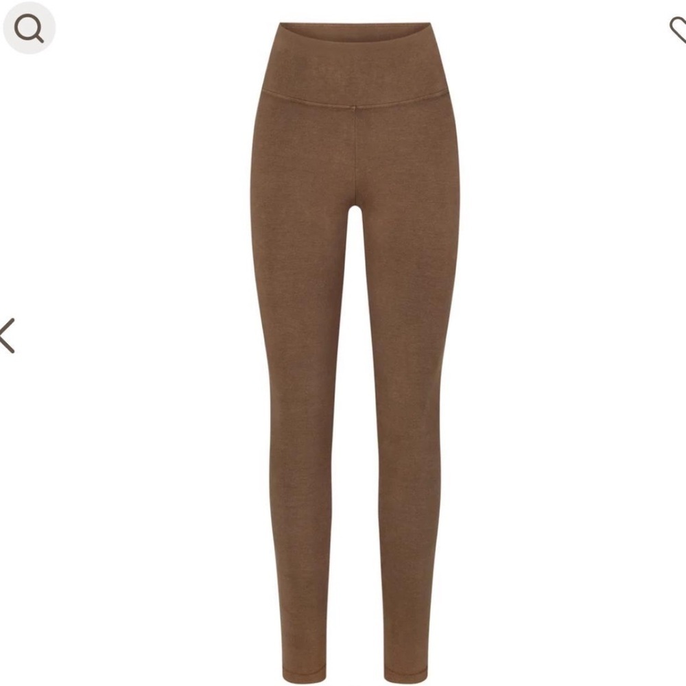 Skims Outdoor Basics 7/8 Length Leggings Cocoa Brown Size XXS - Picture 2 of 9